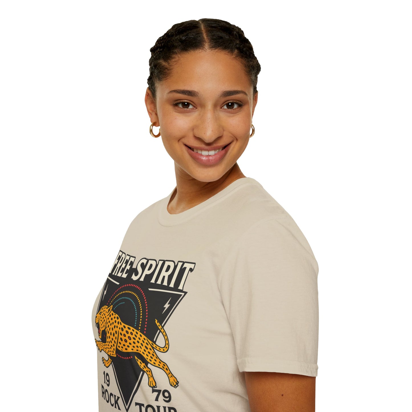 Retro Free Spirit Leopard - Graphic Tee