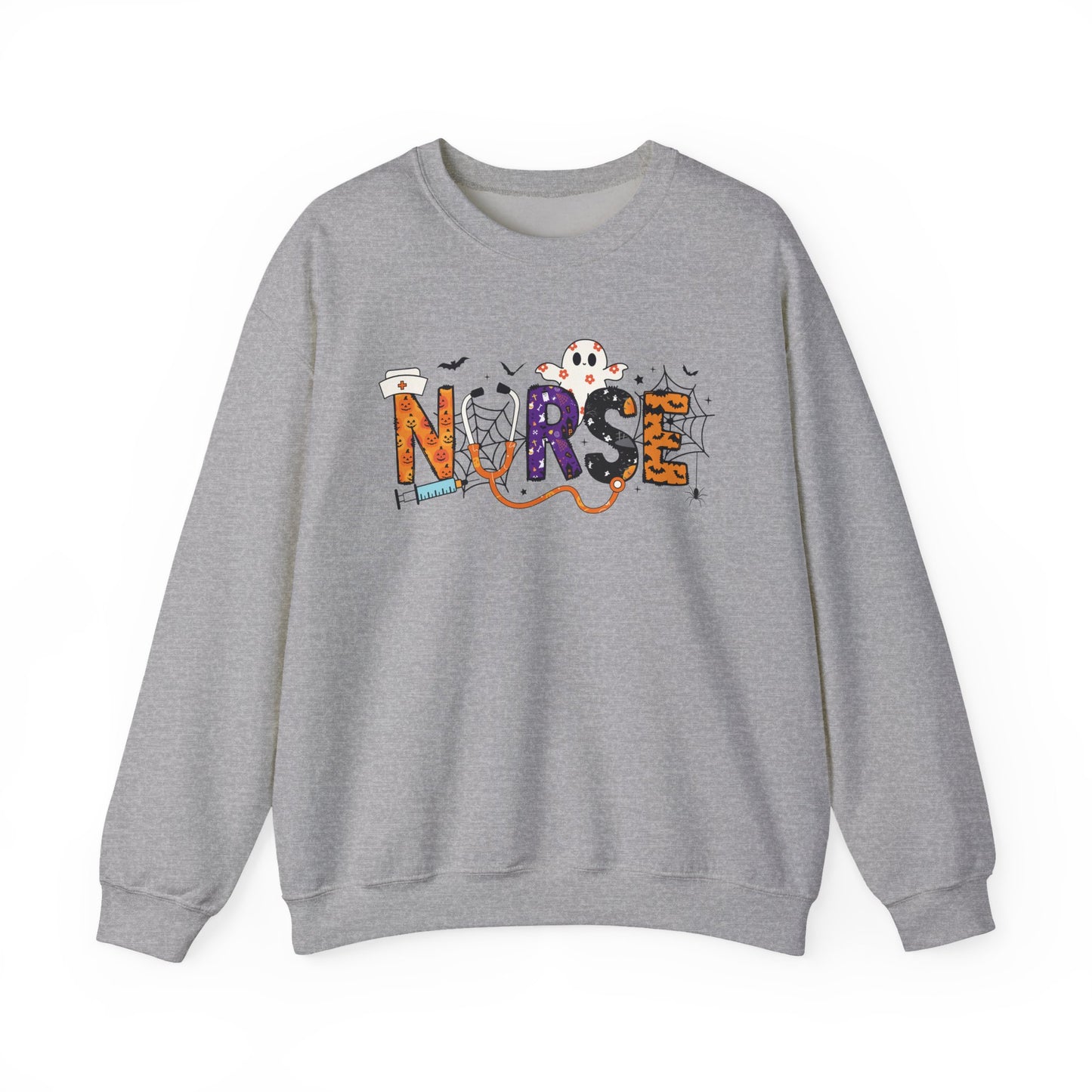 Nurse Crewneck Sweatshirt, Cozy Gift for Nurses, Nursing Appreciation, Halloween Sweatshirt, Medical Humor Apparel, Nurse Shirt