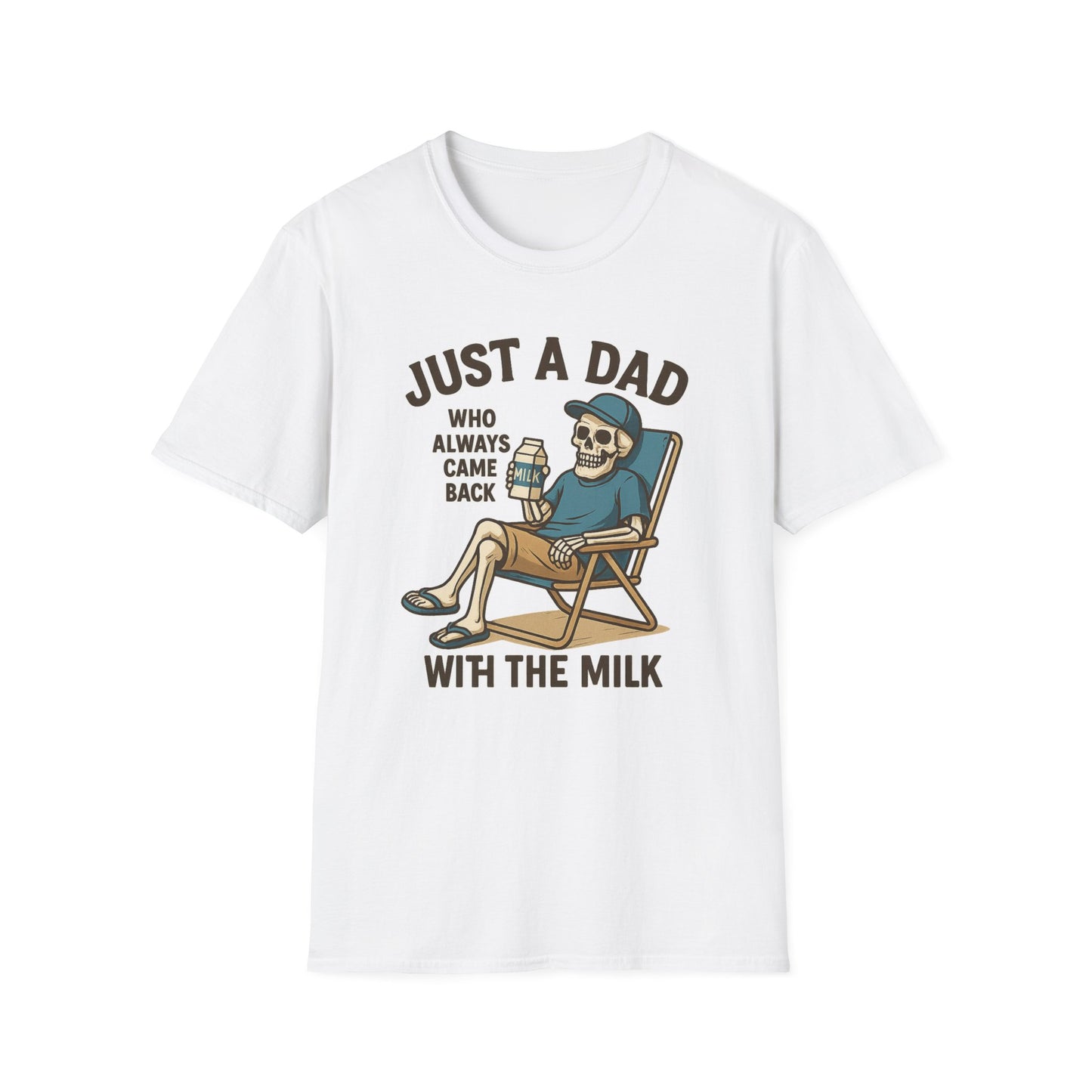 Just a Dad with the Milk Tee, Funny Father's Day Shirt