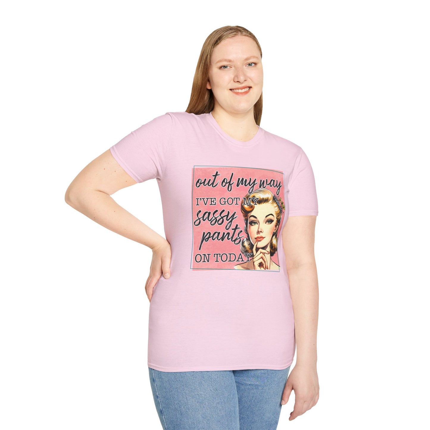 Sassy Pants Unisex Softstyle T-Shirt - Fun Retro Graphic Tee