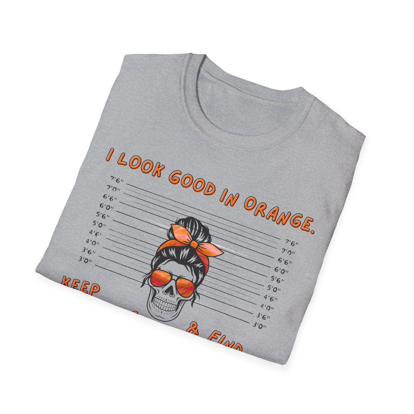 I Look Good in Orange' - Distressed Funny Orange Graphic T-Shirt