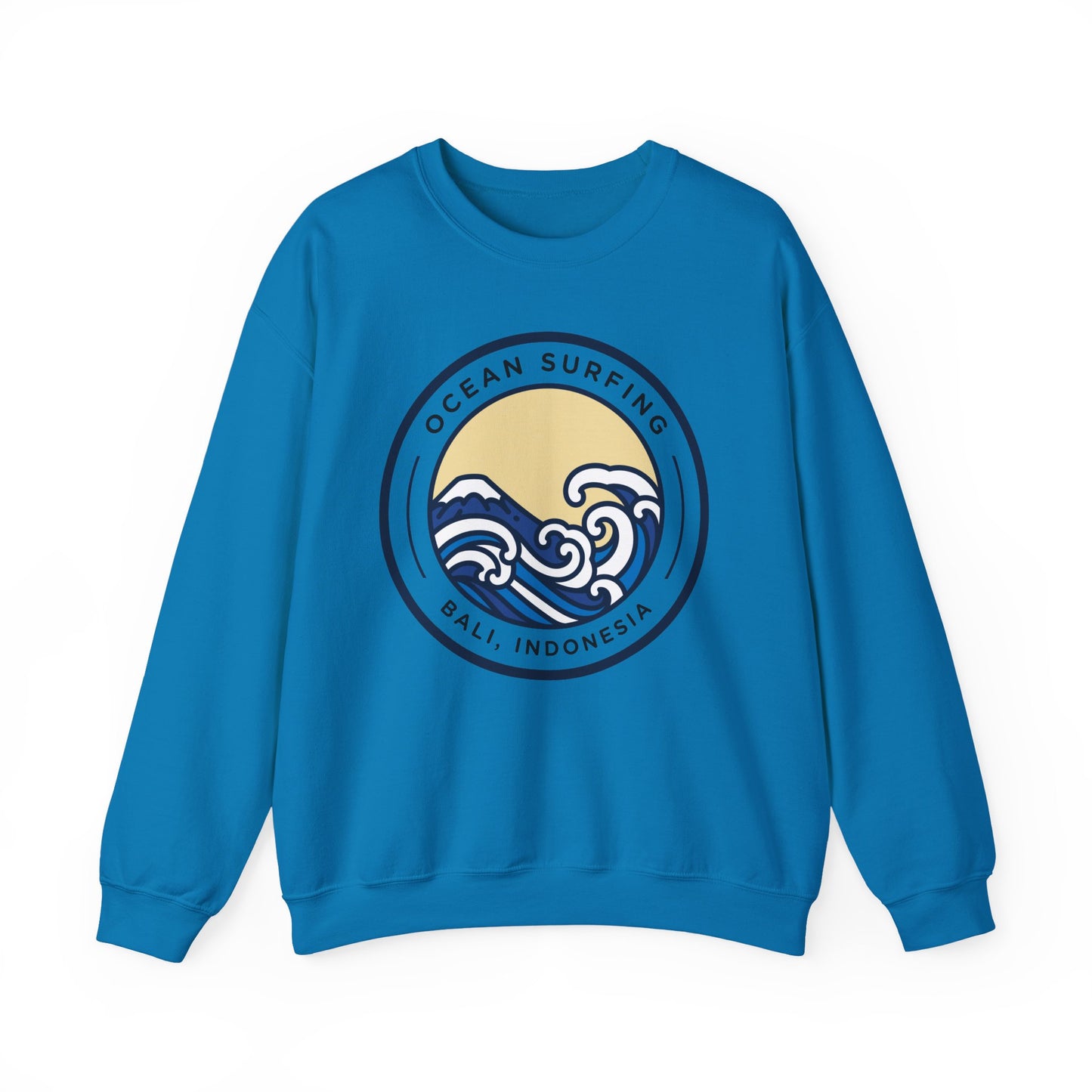 Ocean Surfing Bali Crewneck Sweatshirt - Unisex Heavy Blend