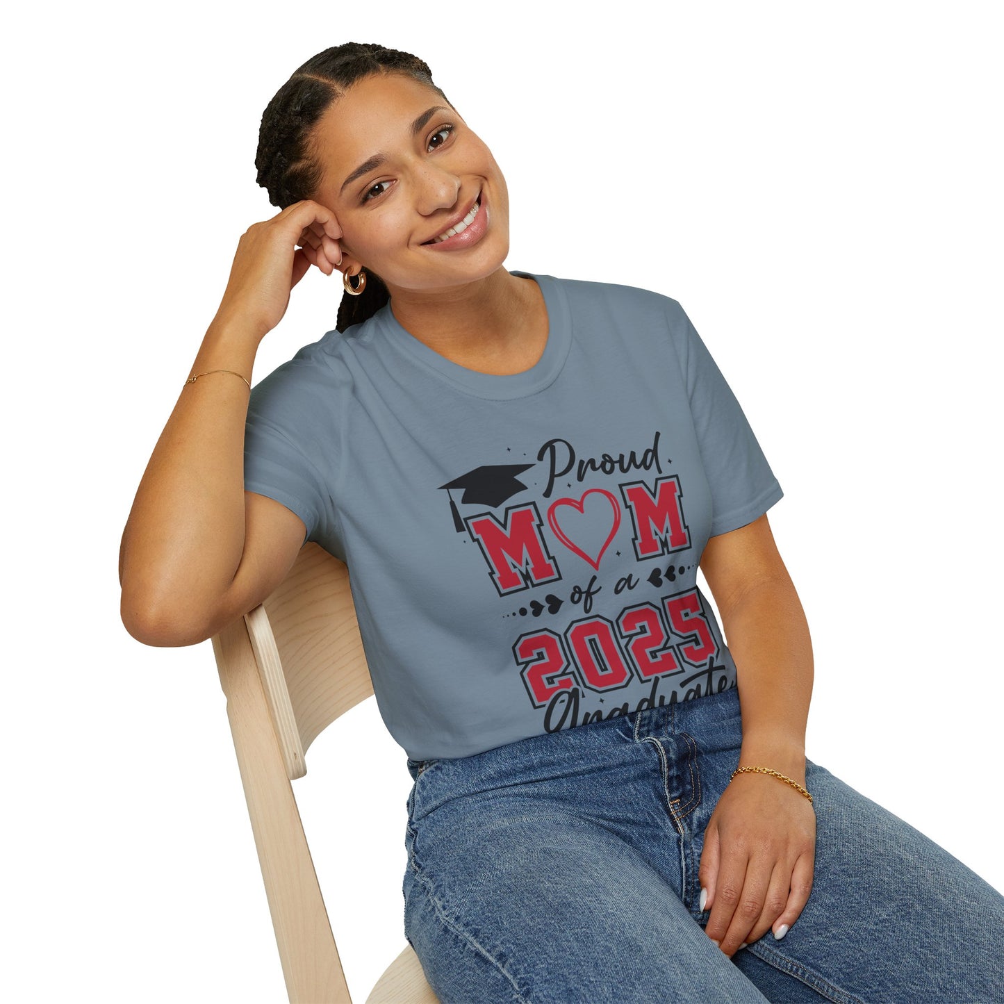 Proud Mom of a 2025 Graduate T-Shirt, Graduation Gift Shirt, Graduation Tee, Family Celebration Apparel, Mother's Day Gift