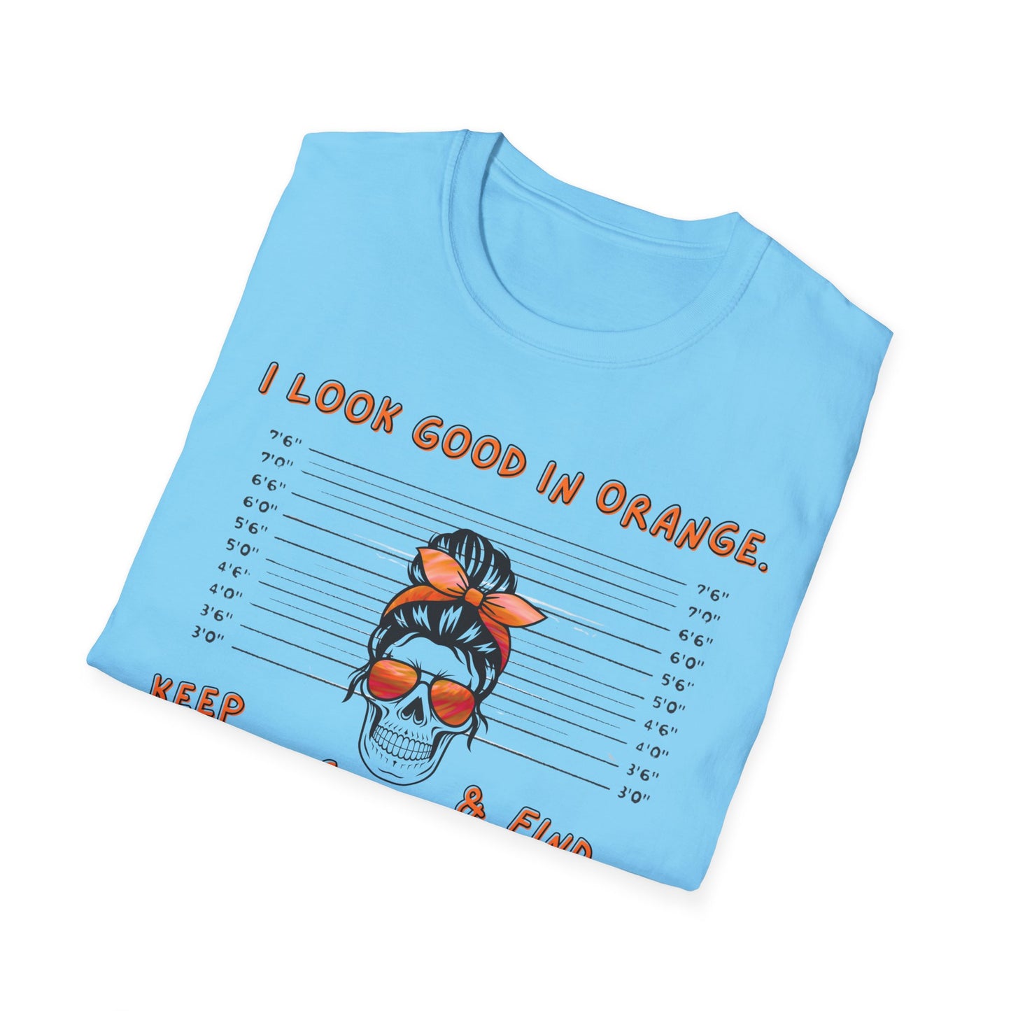 I Look Good in Orange' - Distressed Funny Orange Graphic T-Shirt