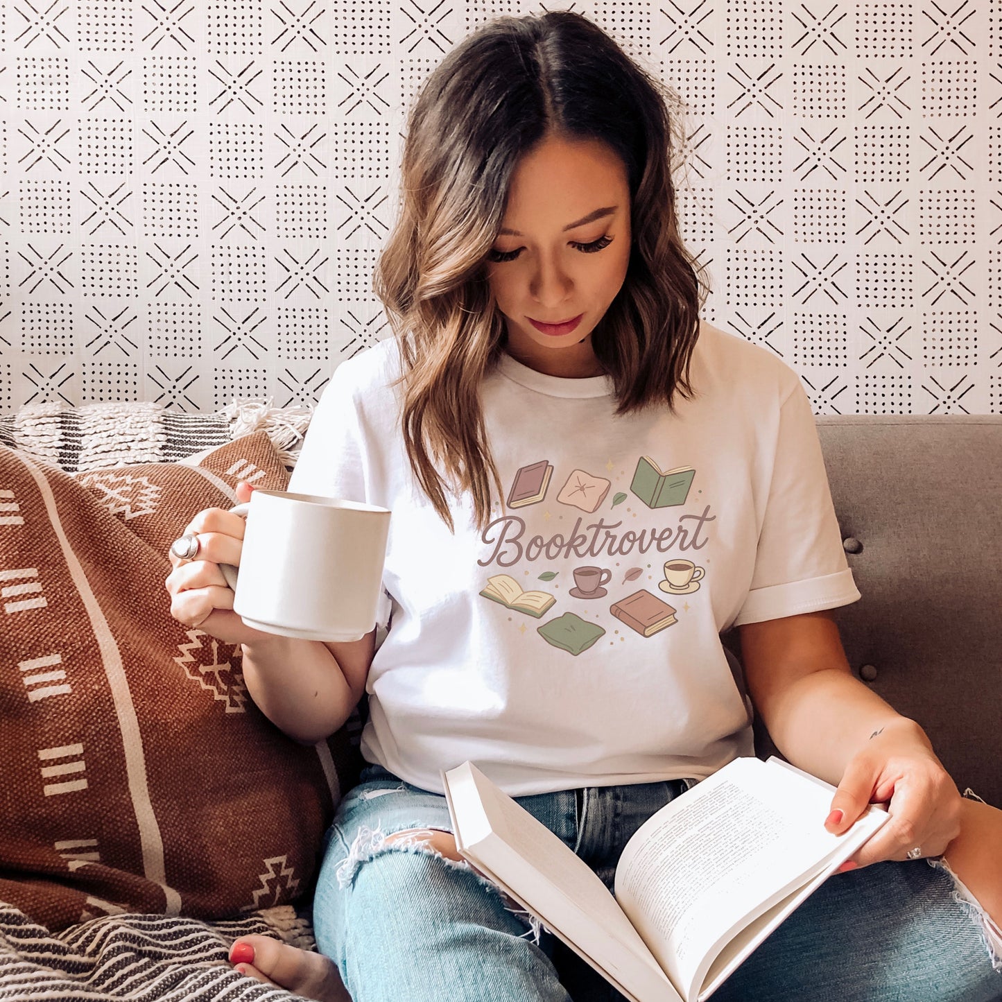 Book Lover's Unisex T-Shirt - Perfect for Booktroverts, Cozy Vibes, and Casual Style