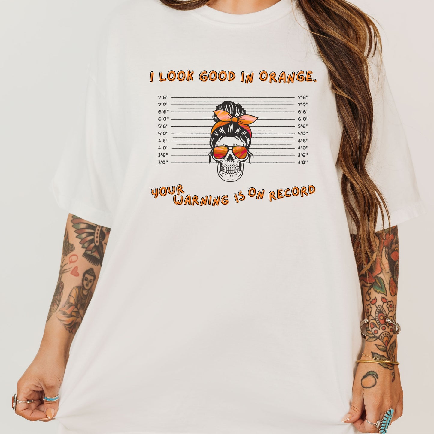 I Look Good in Orange - Fun Statement Tee for Casual Wear