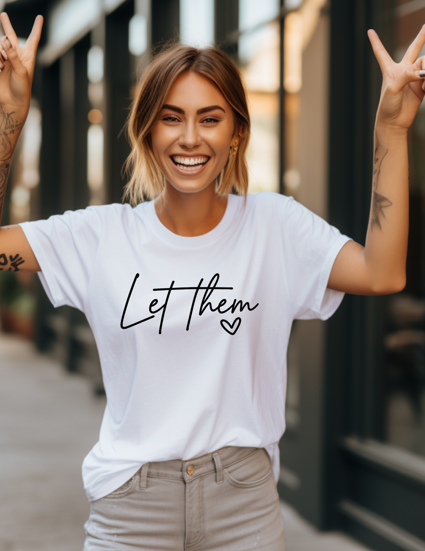 Let Them - Empowering Casual Tee for Everyday Wear