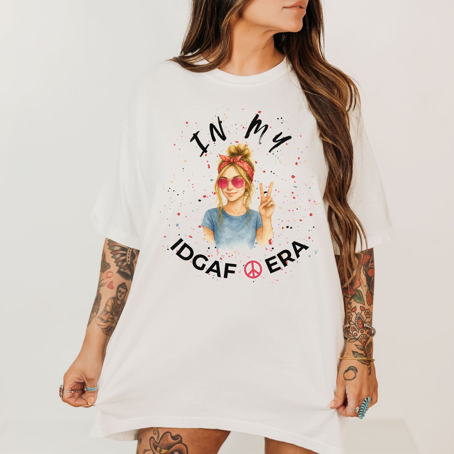 IDGAF ERA - Trendy Graphic T-Shirt for Casual Vibes - Perfect Gift for Friends, Birthday Celebration, Festivals, Everyday Wear, Unique Style