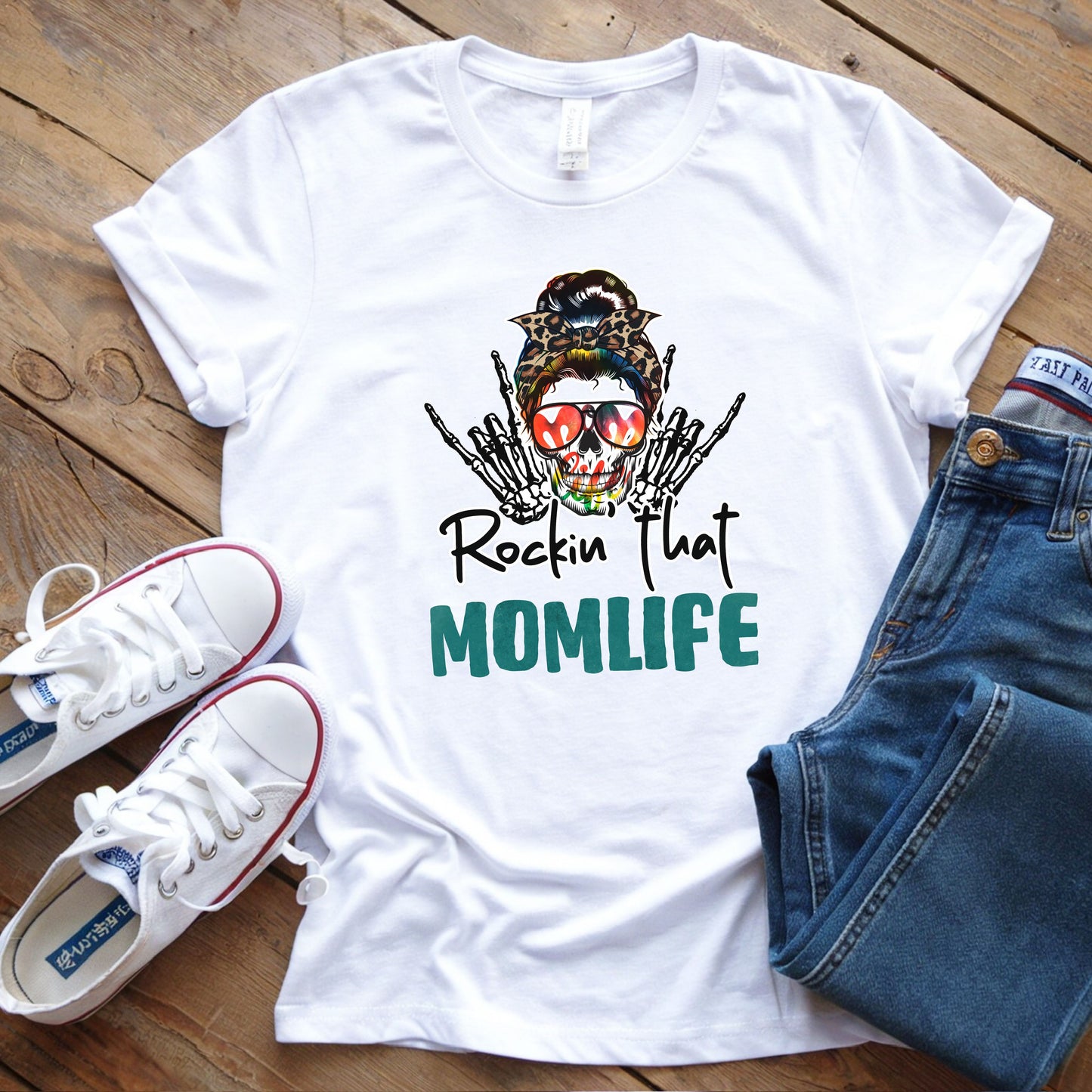 Rockin' That Mom Life Unisex T-Shirt, Gift for Moms, Fun Casual Wear, Mother's Day Top, Cool Graphic Tee