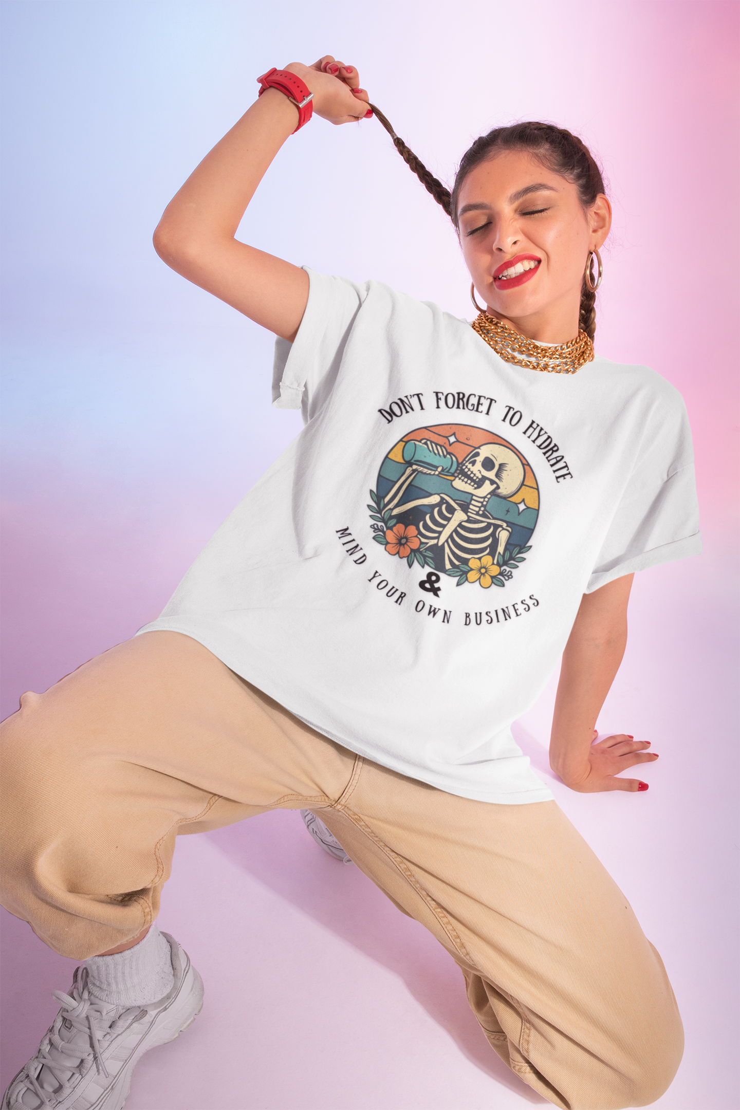 Sarcastic Skeleton Hydration - Graphic Tee