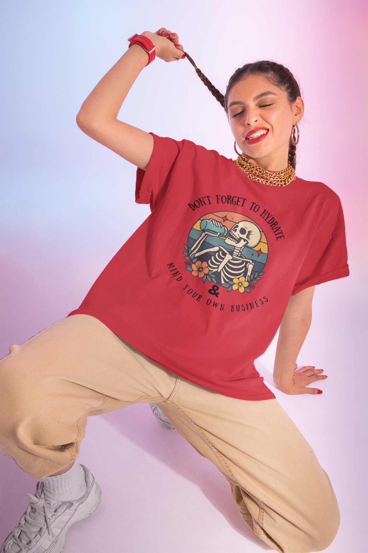 Sarcastic Skeleton Hydration - Graphic Tee