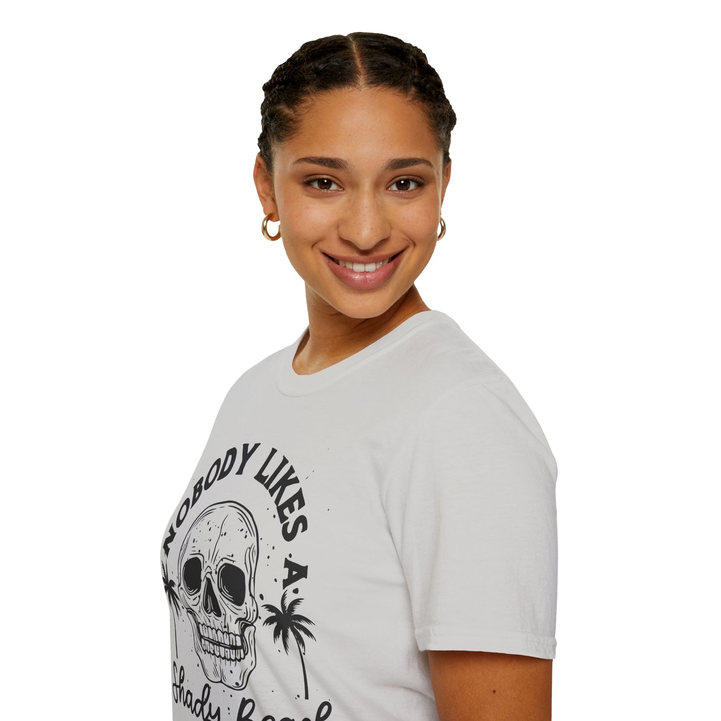 Nobody Likes a Shady Beach - Fun Summer Vibe Graphic Tee