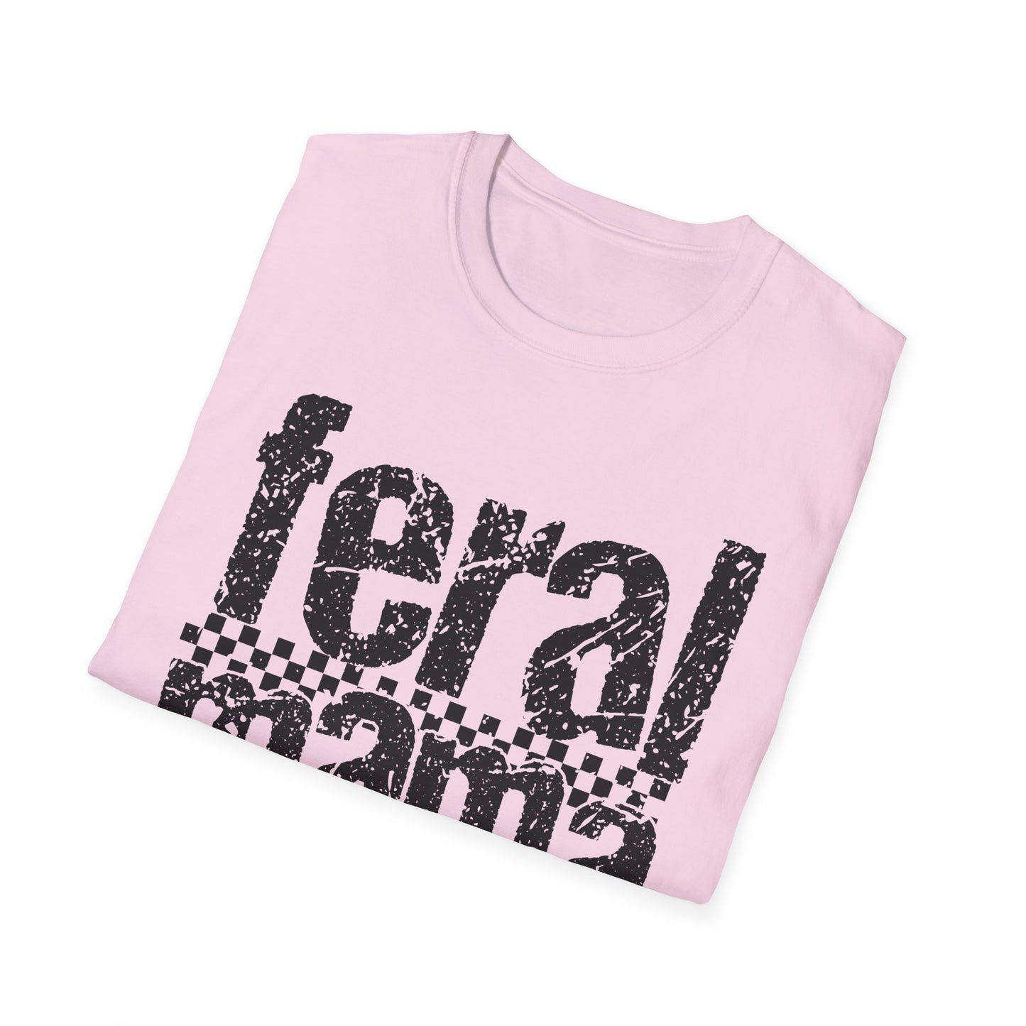 Feral Mama Unisex Softstyle T-Shirt, Funny Gift for Moms, Casual Wear, Graphic Tee, Mother's Day Present, Everyday Comfort