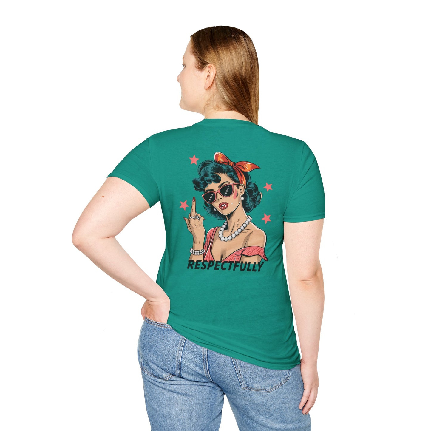 Retro Graphic Tees - Respectfully Statement Shirt