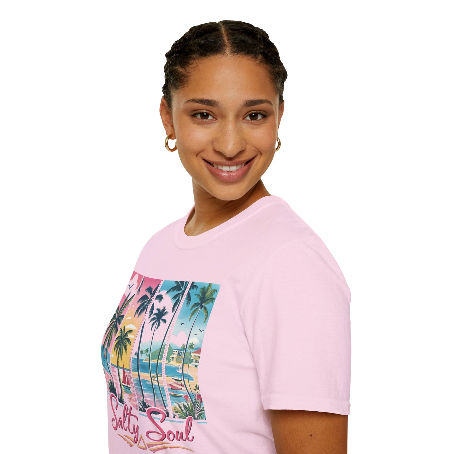 Salty Soul Tropical Vibe Tee for Beach Lovers