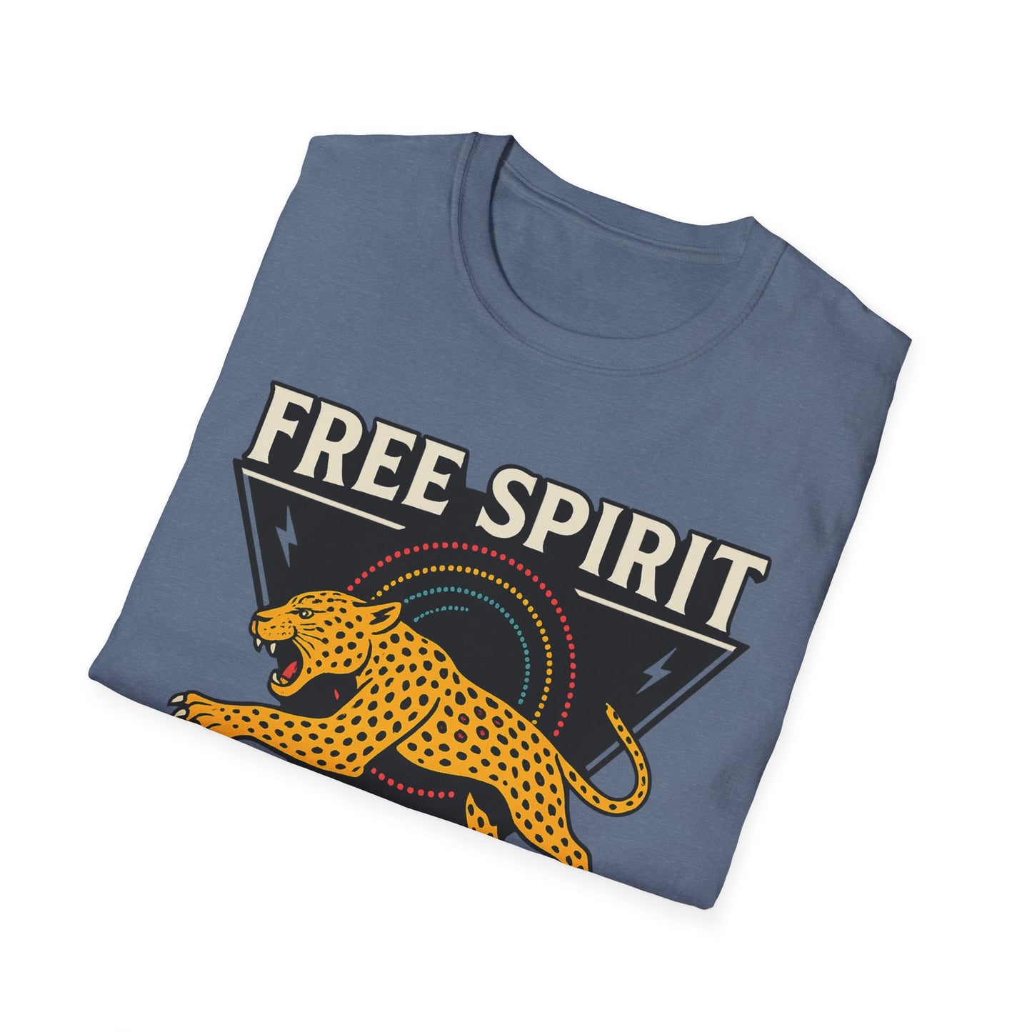 Retro Free Spirit Leopard - Graphic Tee