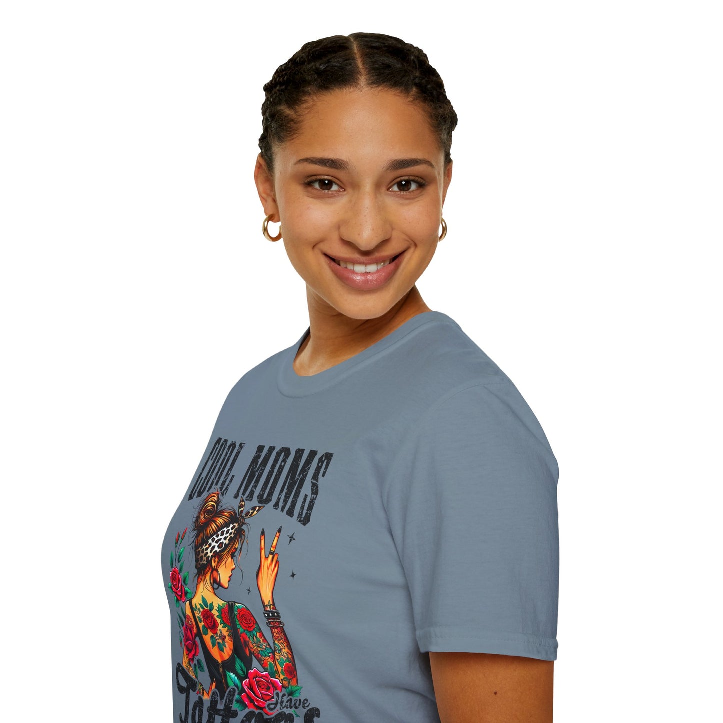 Cool Moms Tattoo Graphic T-Shirt