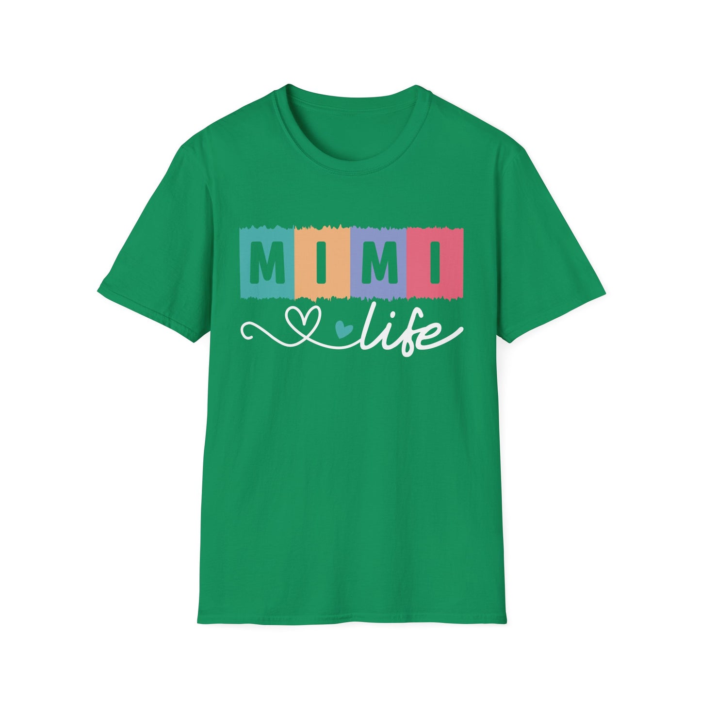 Colorful 'MIMI' Unisex Softstyle T-Shirt | Fun Gift for Mother's Day, Birthday, Casual Wear, Unique Family Tee, Comfortable Everyday Shirt