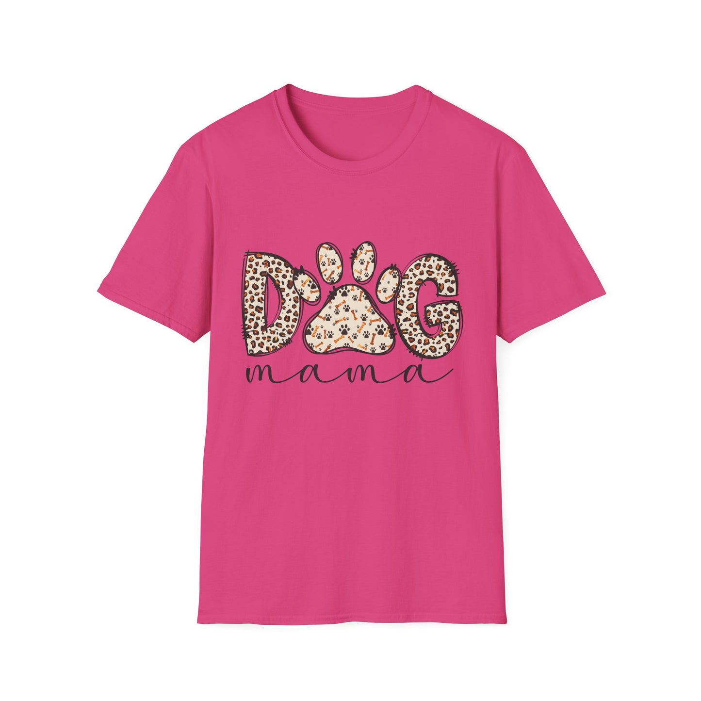 Dog Mama Leopard Print T-Shirt