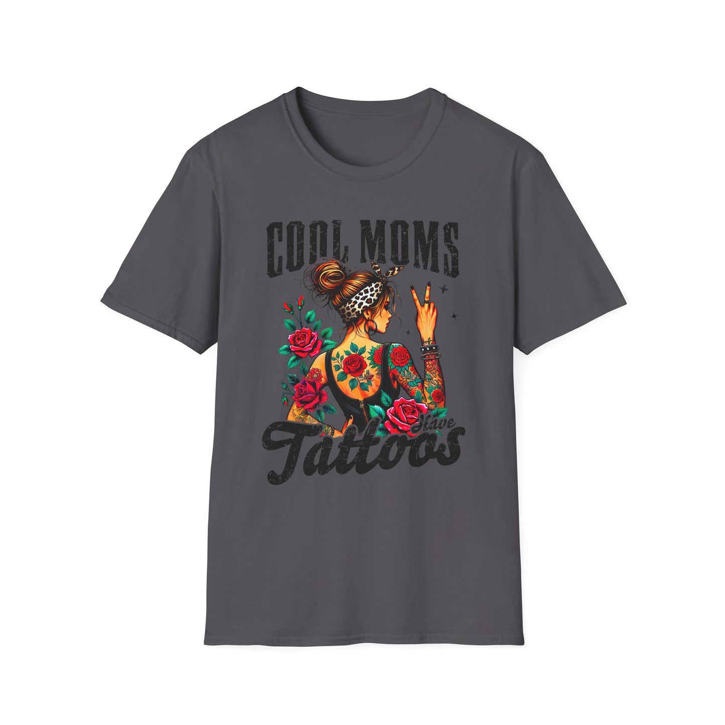 Cool Moms Tattoo Graphic T-Shirt