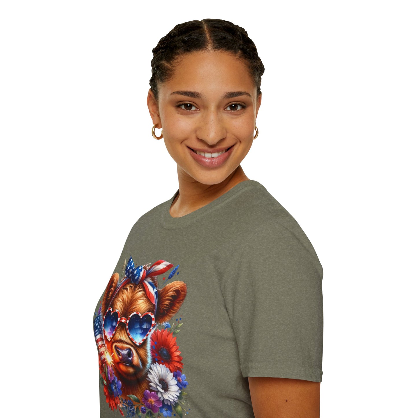Patriotic Cow T-Shirt - for Summer Celebrations