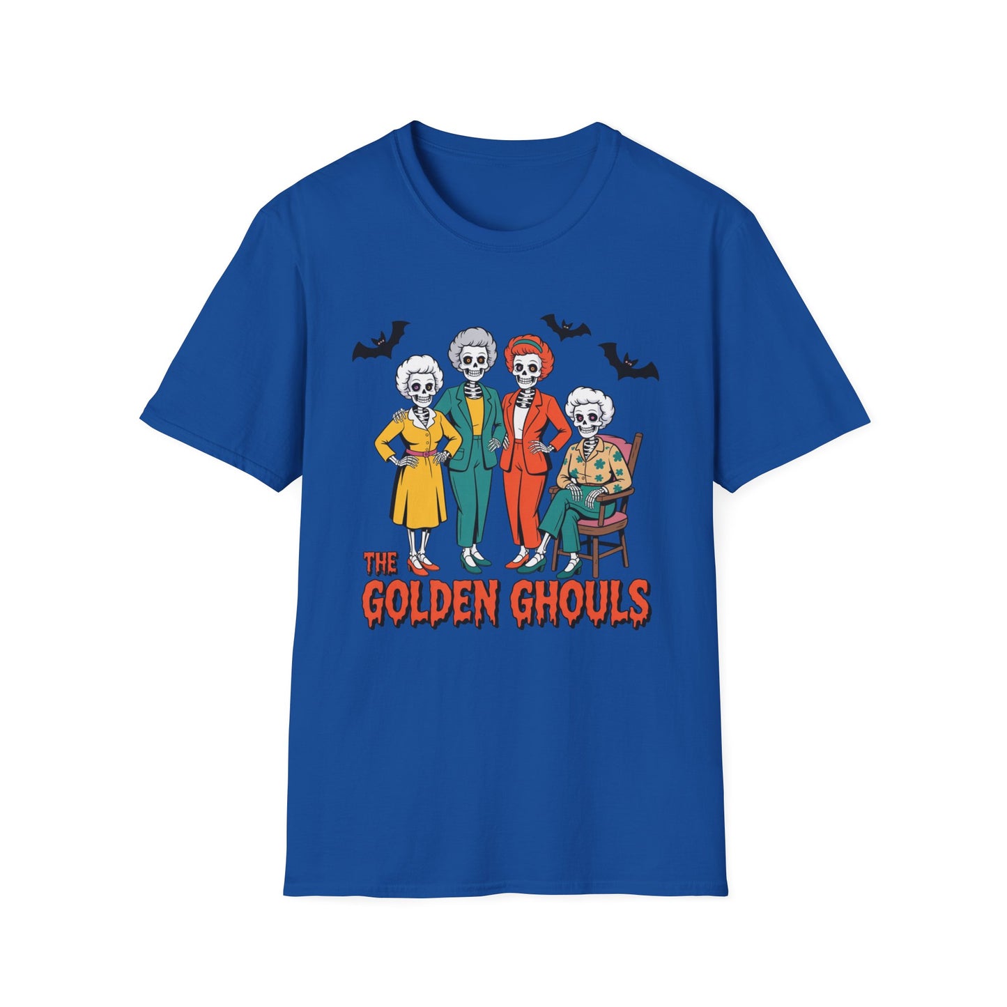 Golden Ghouls Unisex T-Shirt, Halloween Costume Tee, Spooky Style Shirt, Casual Fall Wear, Perfect for Ghoulish Gatherings