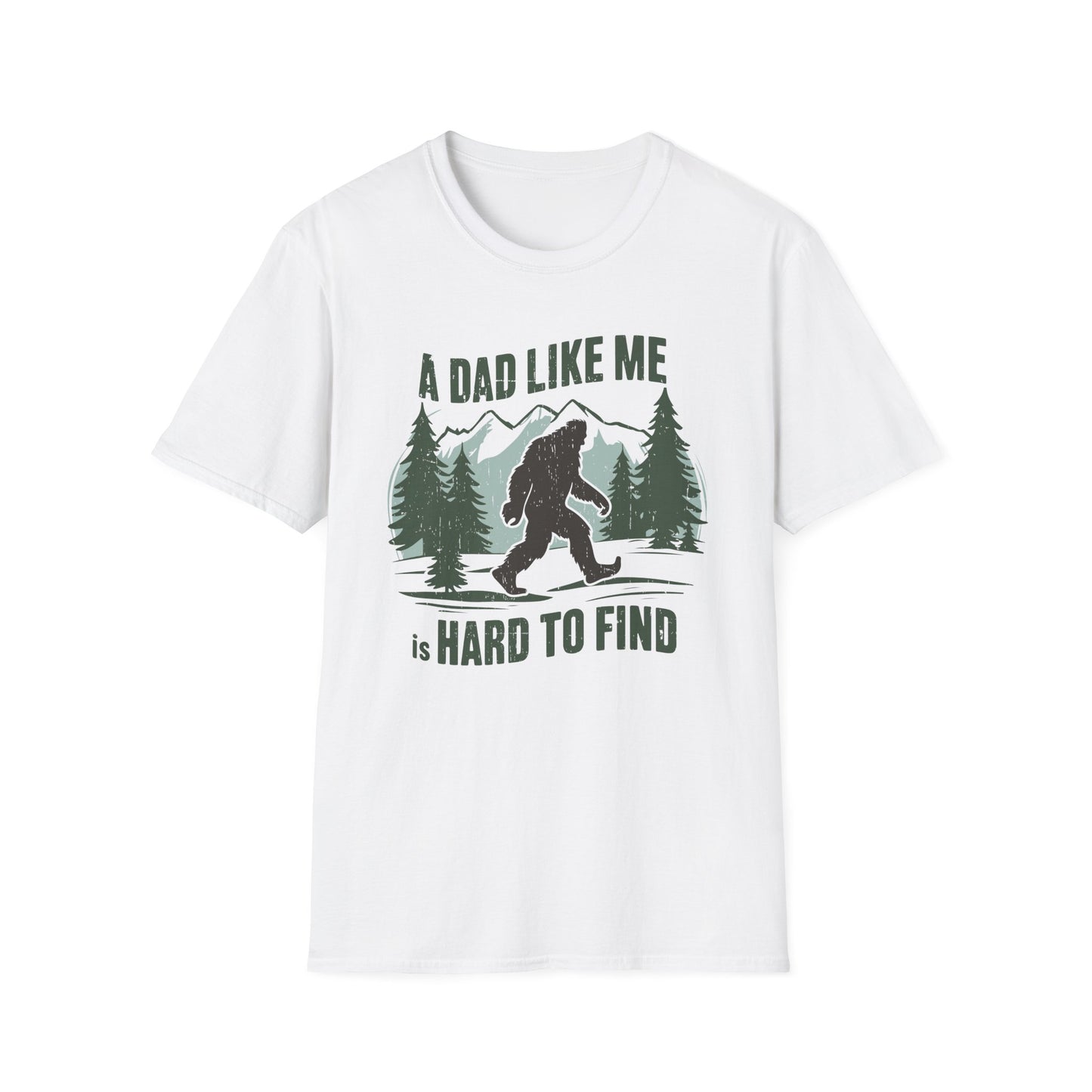 Bigfoot Dad T-Shirt, Funny Father's Day Gift, Unisex Graphic Tee, Nature Lover Shirt, Outdoor Adventure Apparel, Sasquatch Gift