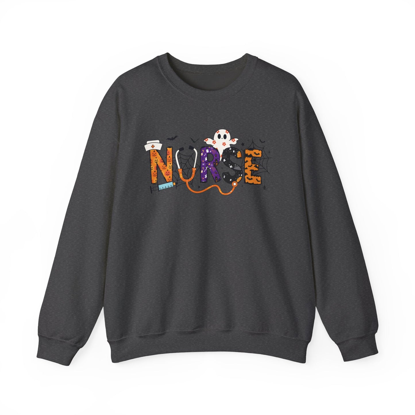 Nurse Crewneck Sweatshirt, Cozy Gift for Nurses, Nursing Appreciation, Halloween Sweatshirt, Medical Humor Apparel, Nurse Shirt