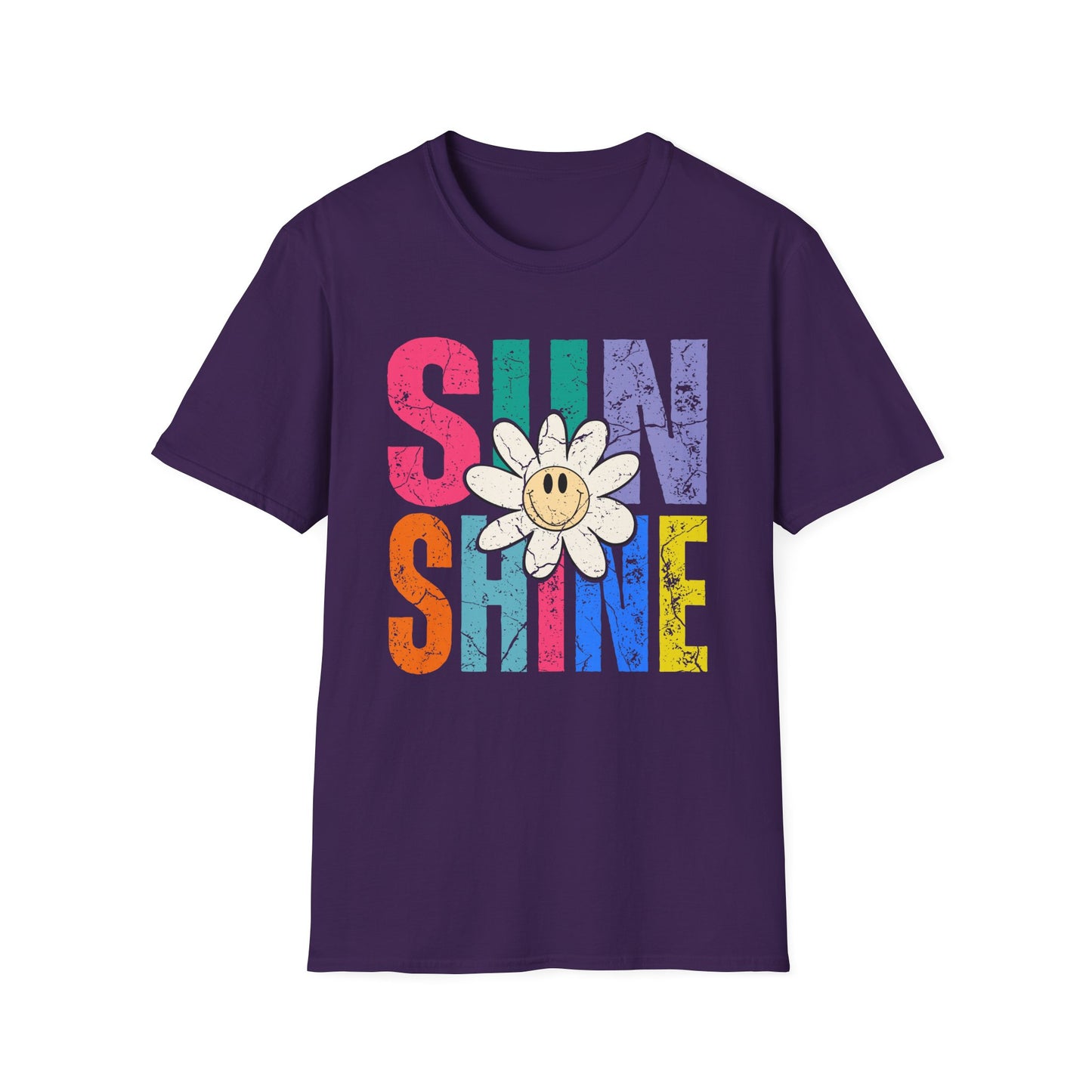 Sunny Vibes T-Shirt - Colorful Sunshine Graphic Tee, Summer Top, Gift for Her, Casual Wear, Festival Fashion