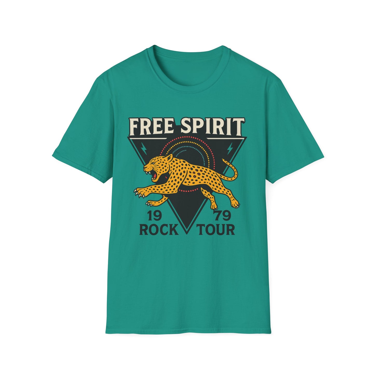 Retro Free Spirit Leopard - Graphic Tee