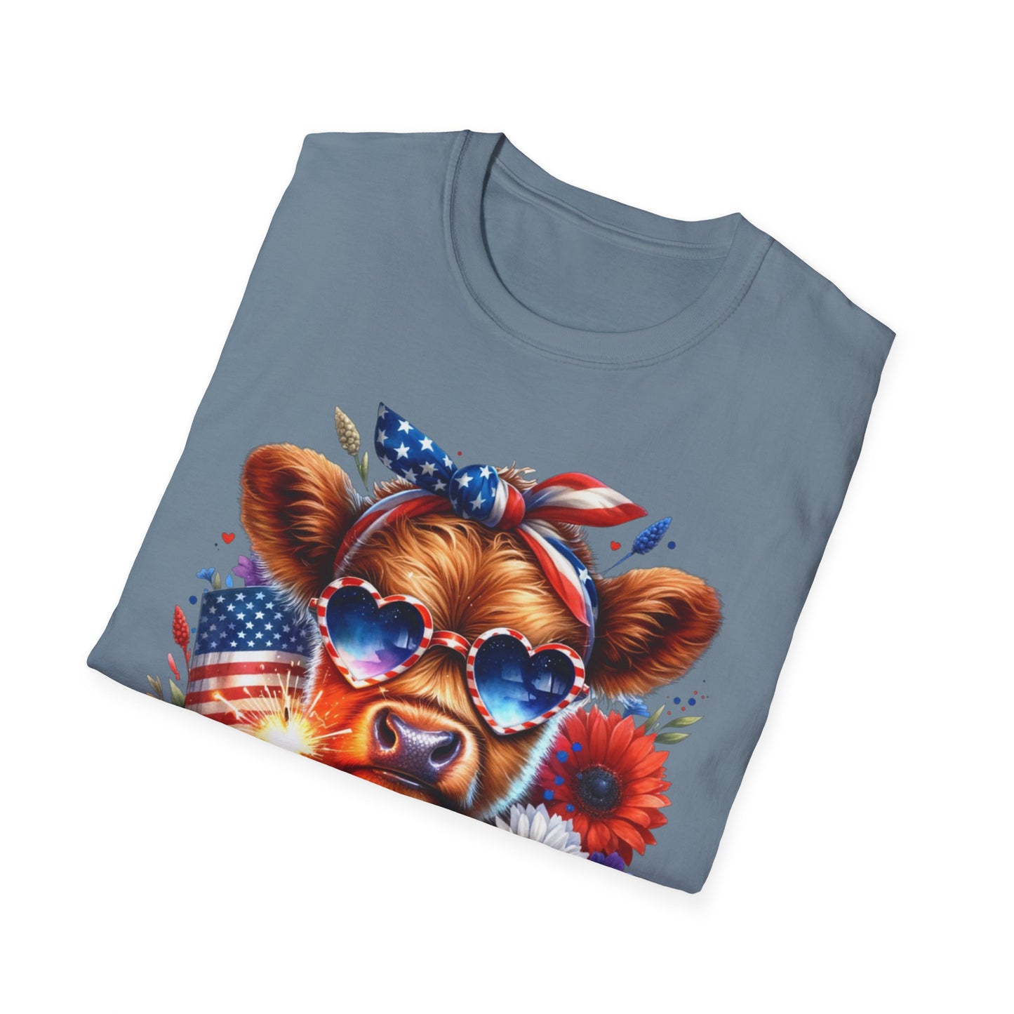Patriotic Cow T-Shirt - for Summer Celebrations
