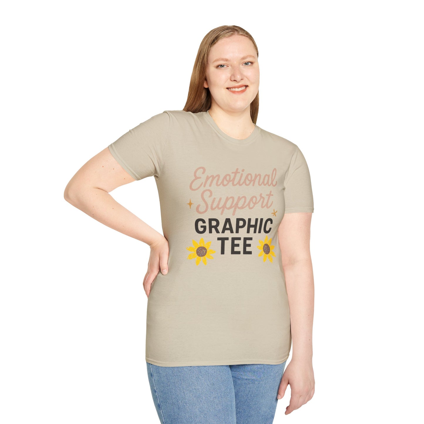 Emotional Support Graphic T-Shirt for Positivity Lovers