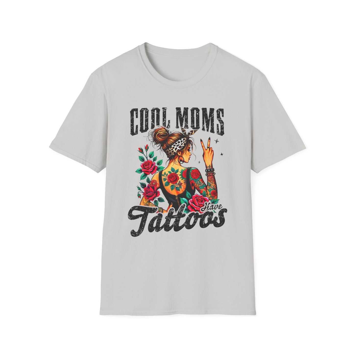 Cool Moms Tattoo Graphic T-Shirt