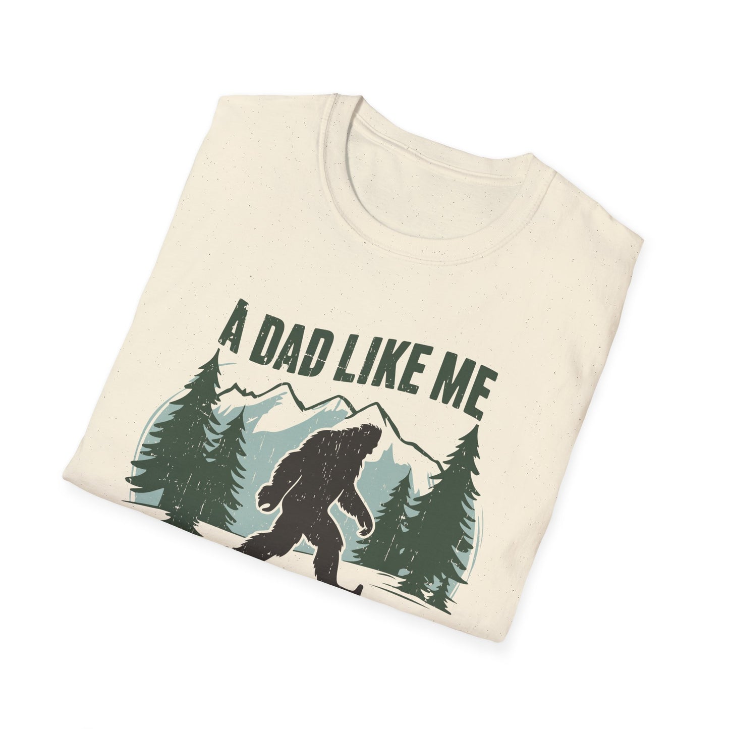 Bigfoot Dad T-Shirt, Funny Father's Day Gift, Unisex Graphic Tee, Nature Lover Shirt, Outdoor Adventure Apparel, Sasquatch Gift