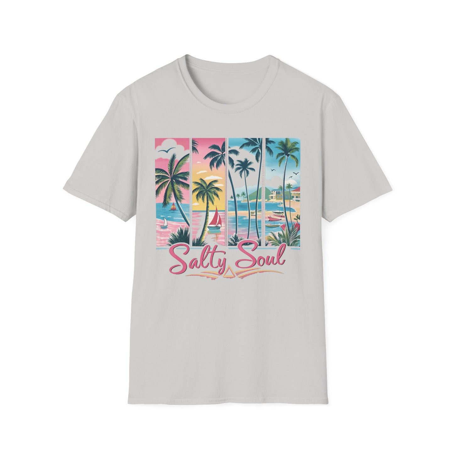 Salty Soul Tropical Vibe Tee for Beach Lovers