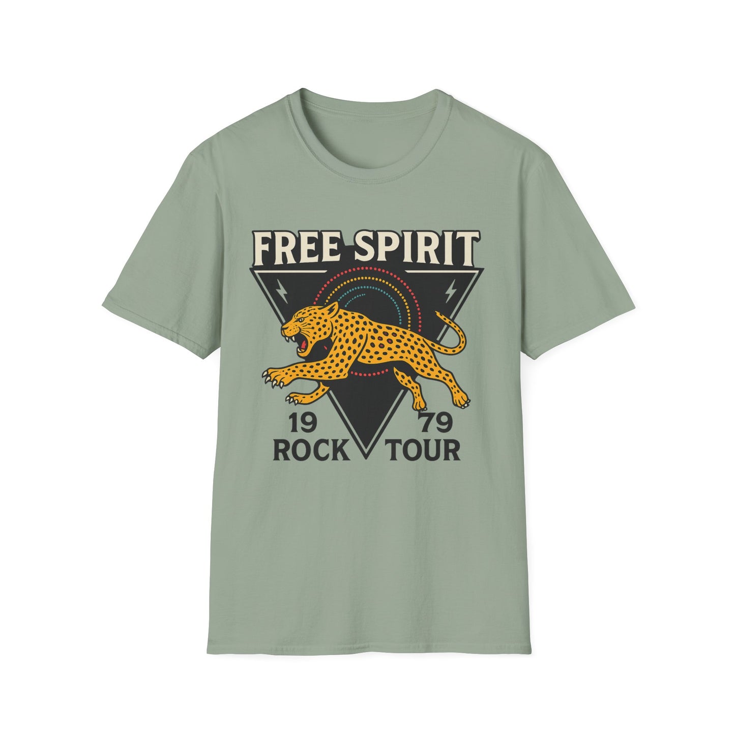 Retro Free Spirit Leopard - Graphic Tee
