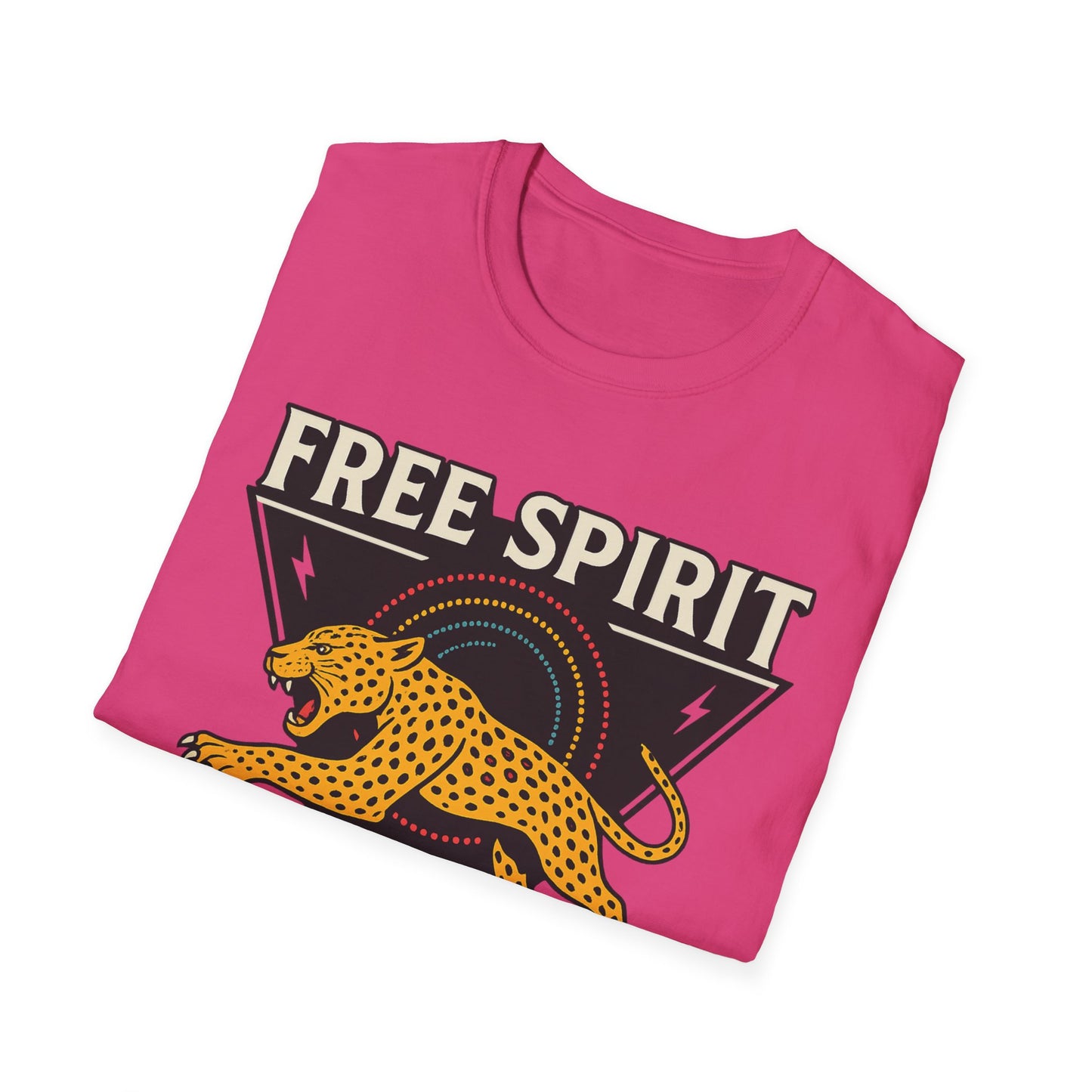 Retro Free Spirit Leopard - Graphic Tee