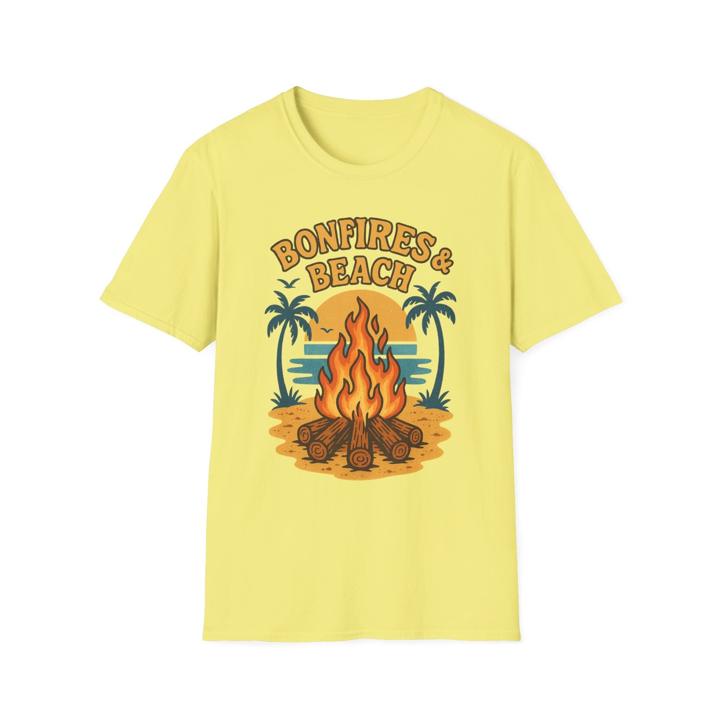 Bonfires & Beach T-Shirt β Perfect for Summer Nights