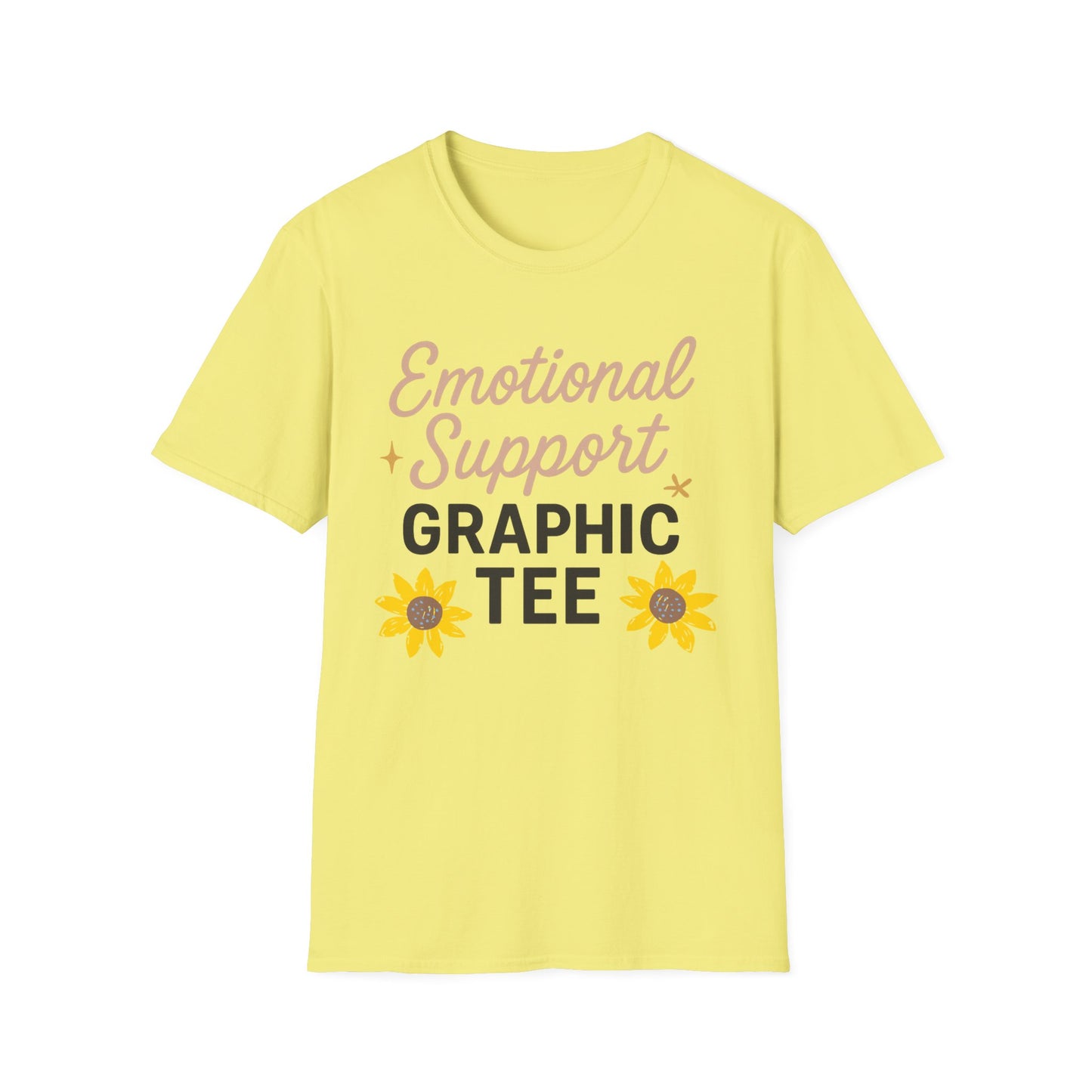 Emotional Support Graphic T-Shirt for Positivity Lovers