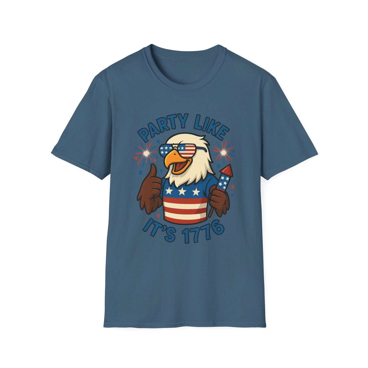 Patriotic 4th of July Party T-Shirt - 'Party Like It's 1776'