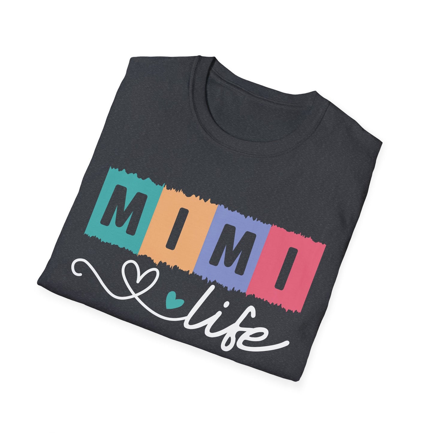 Colorful 'MIMI' Unisex Softstyle T-Shirt | Fun Gift for Mother's Day, Birthday, Casual Wear, Unique Family Tee, Comfortable Everyday Shirt