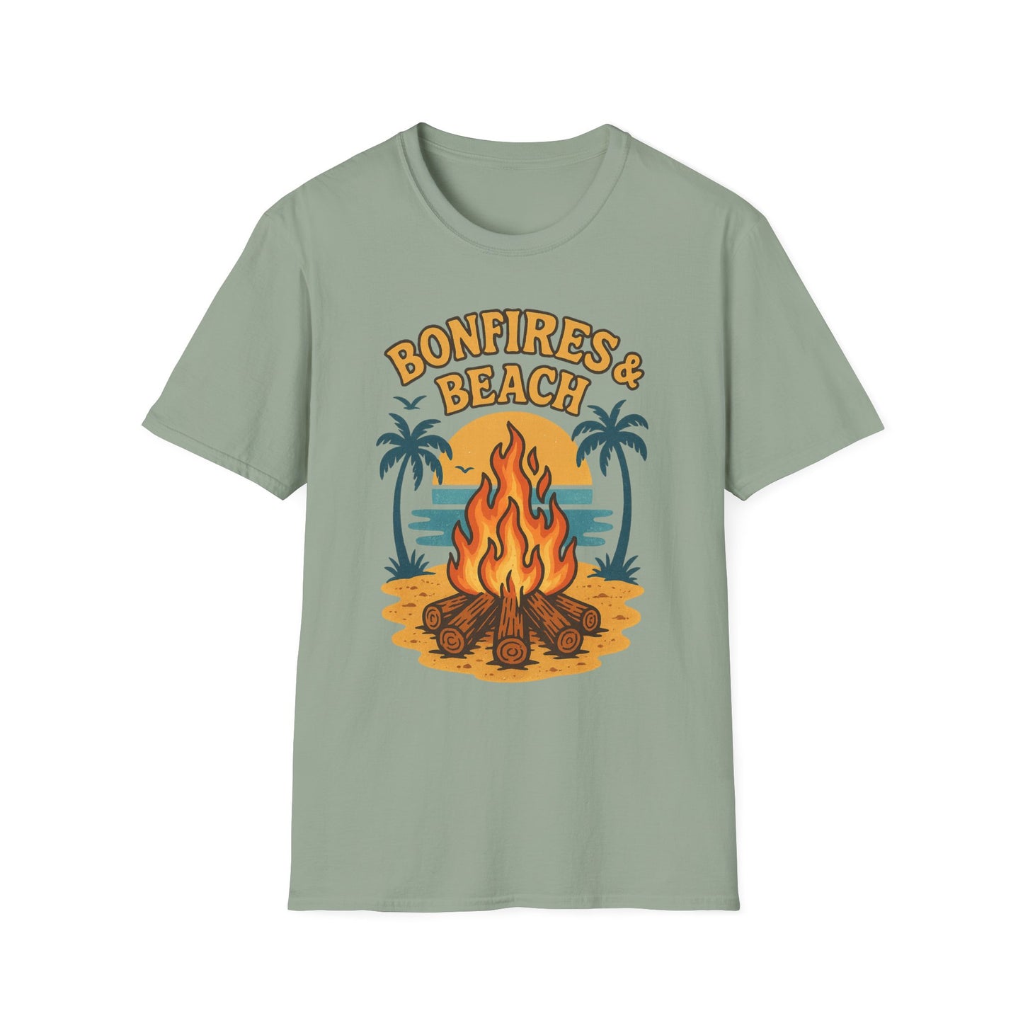 Bonfires & Beach T-Shirt β Perfect for Summer Nights