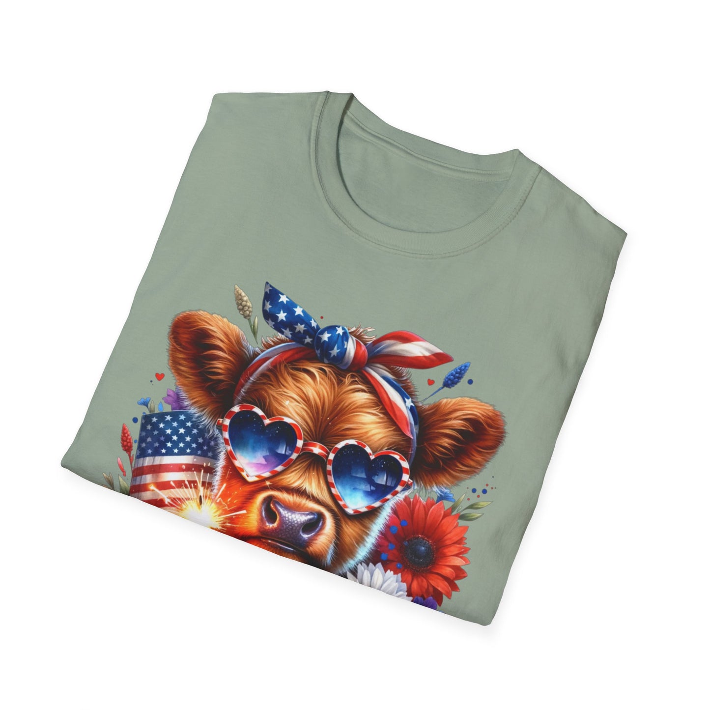 Patriotic Cow T-Shirt - for Summer Celebrations