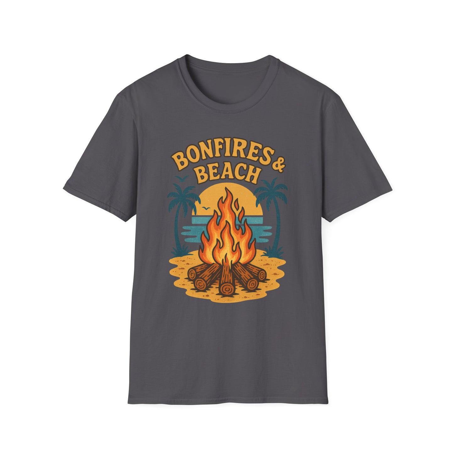 Bonfires & Beach T-Shirt β Perfect for Summer Nights
