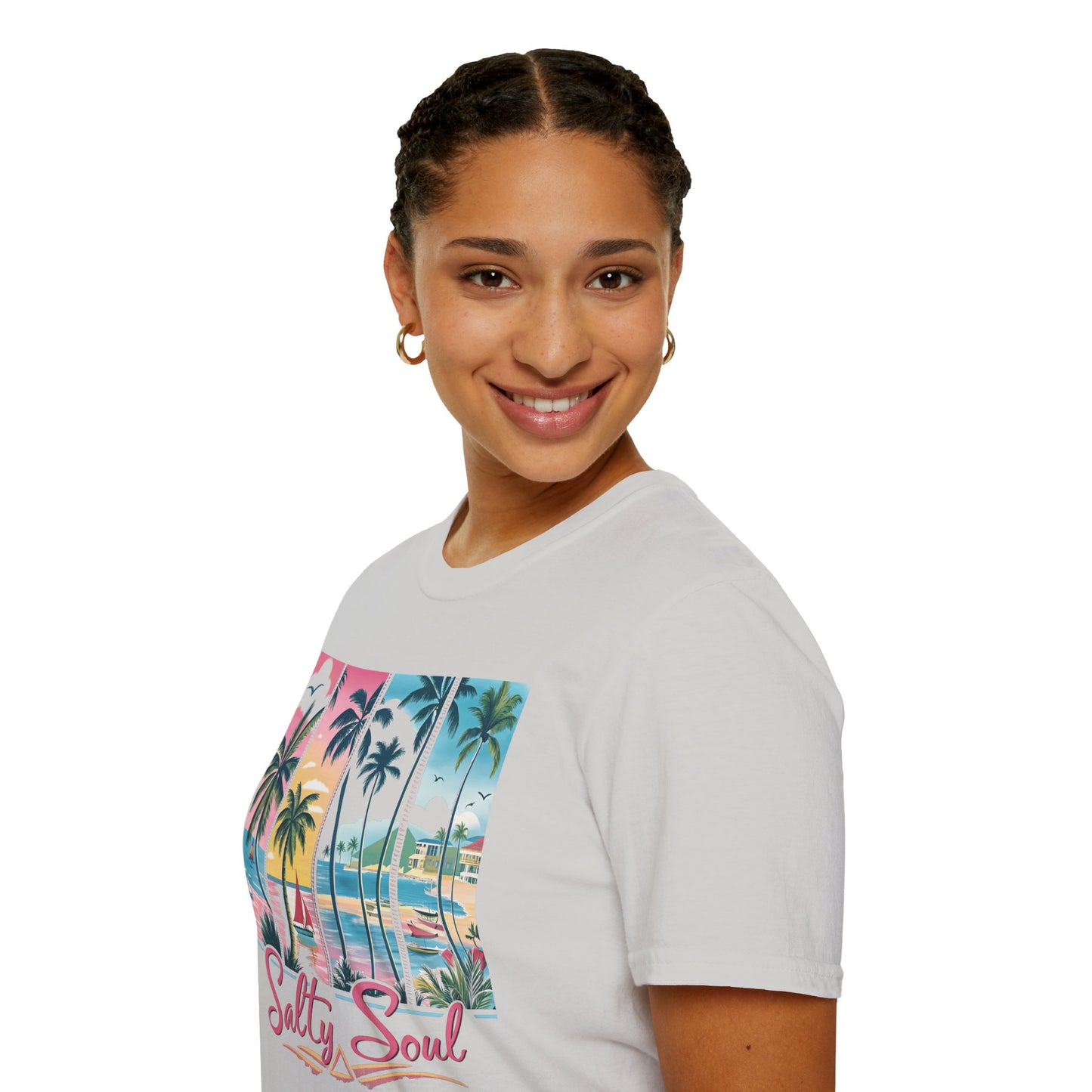 Salty Soul Tropical Vibe Tee for Beach Lovers