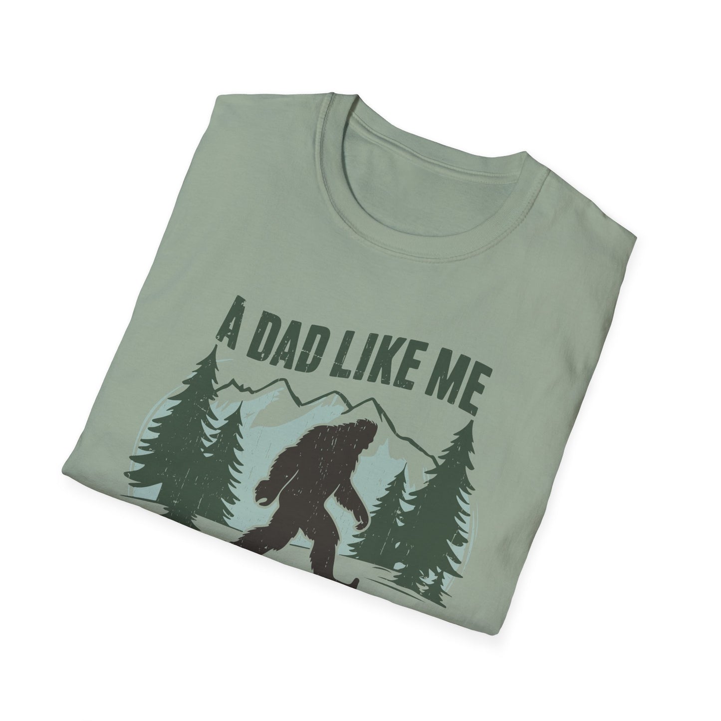 Bigfoot Dad T-Shirt, Funny Father's Day Gift, Unisex Graphic Tee, Nature Lover Shirt, Outdoor Adventure Apparel, Sasquatch Gift