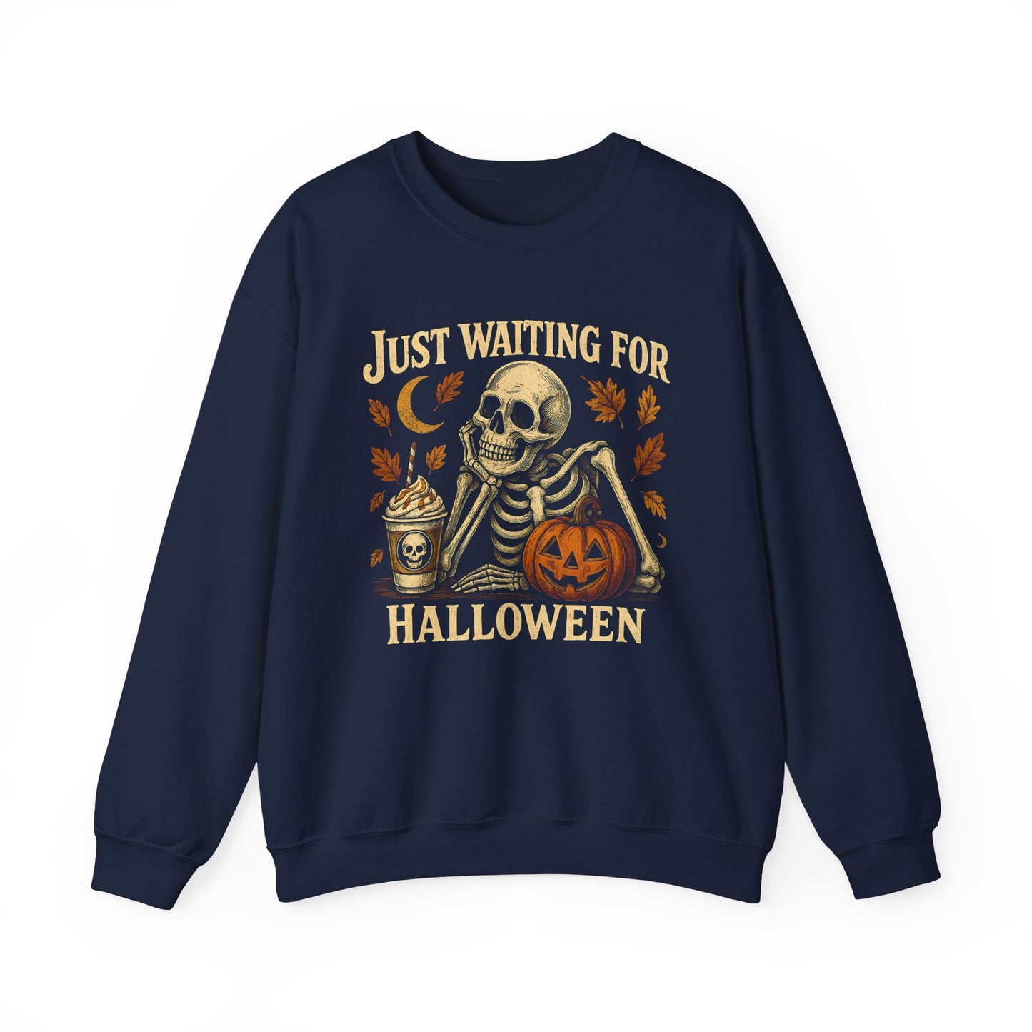 Halloween Skeleton Sweatshirt | Unisex Crewneck | Spooky Autumn Vibes | Fall Apparel | Perfect for Halloween Parties, Festive Gatherings