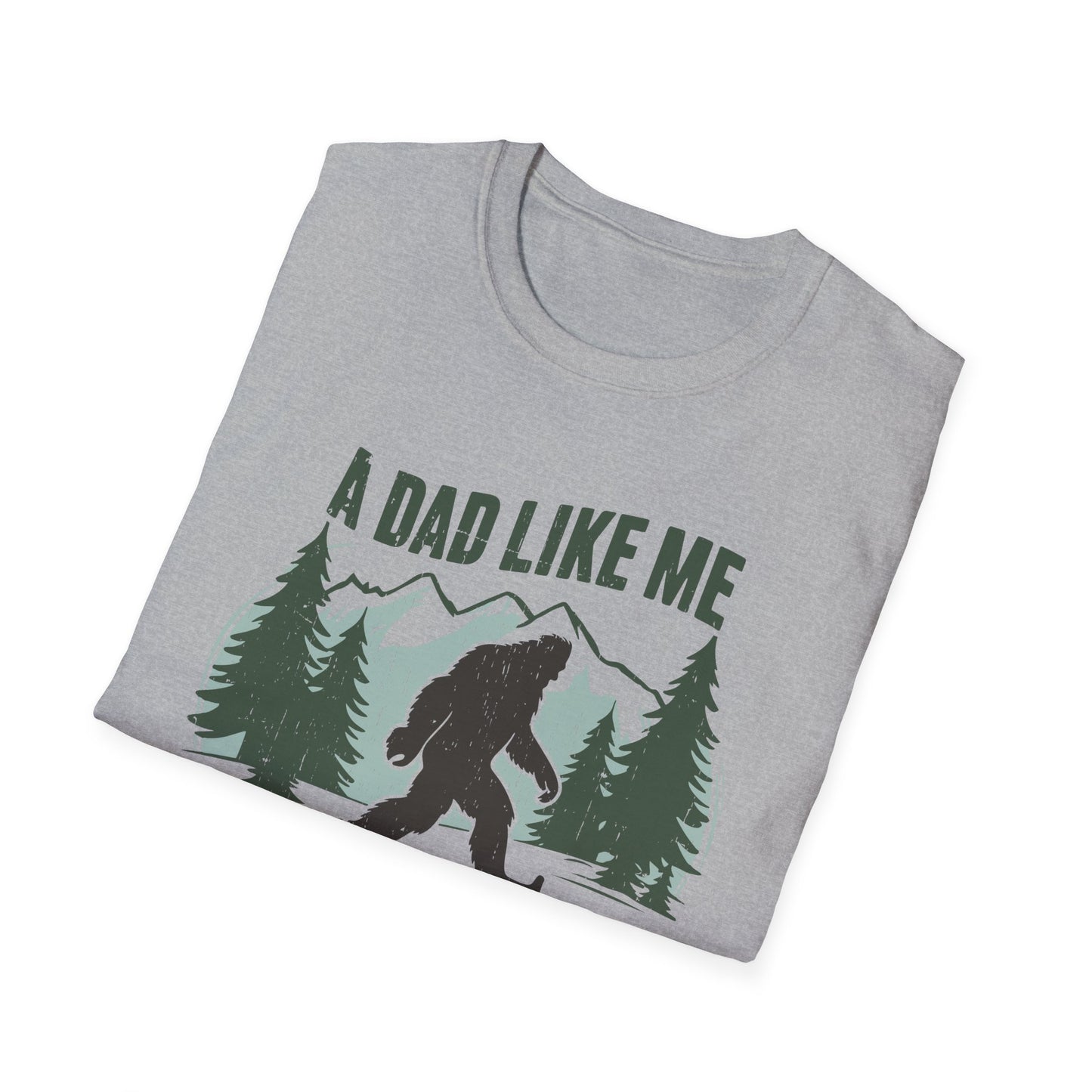 Bigfoot Dad T-Shirt, Funny Father's Day Gift, Unisex Graphic Tee, Nature Lover Shirt, Outdoor Adventure Apparel, Sasquatch Gift