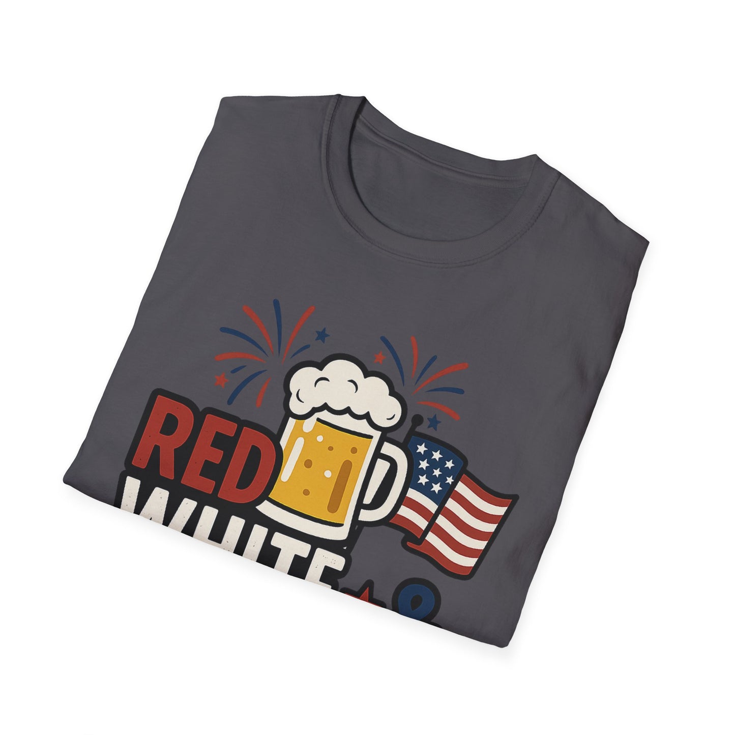 Red, White & Brew T-Shirt - Perfect for BBQs and Celebrations