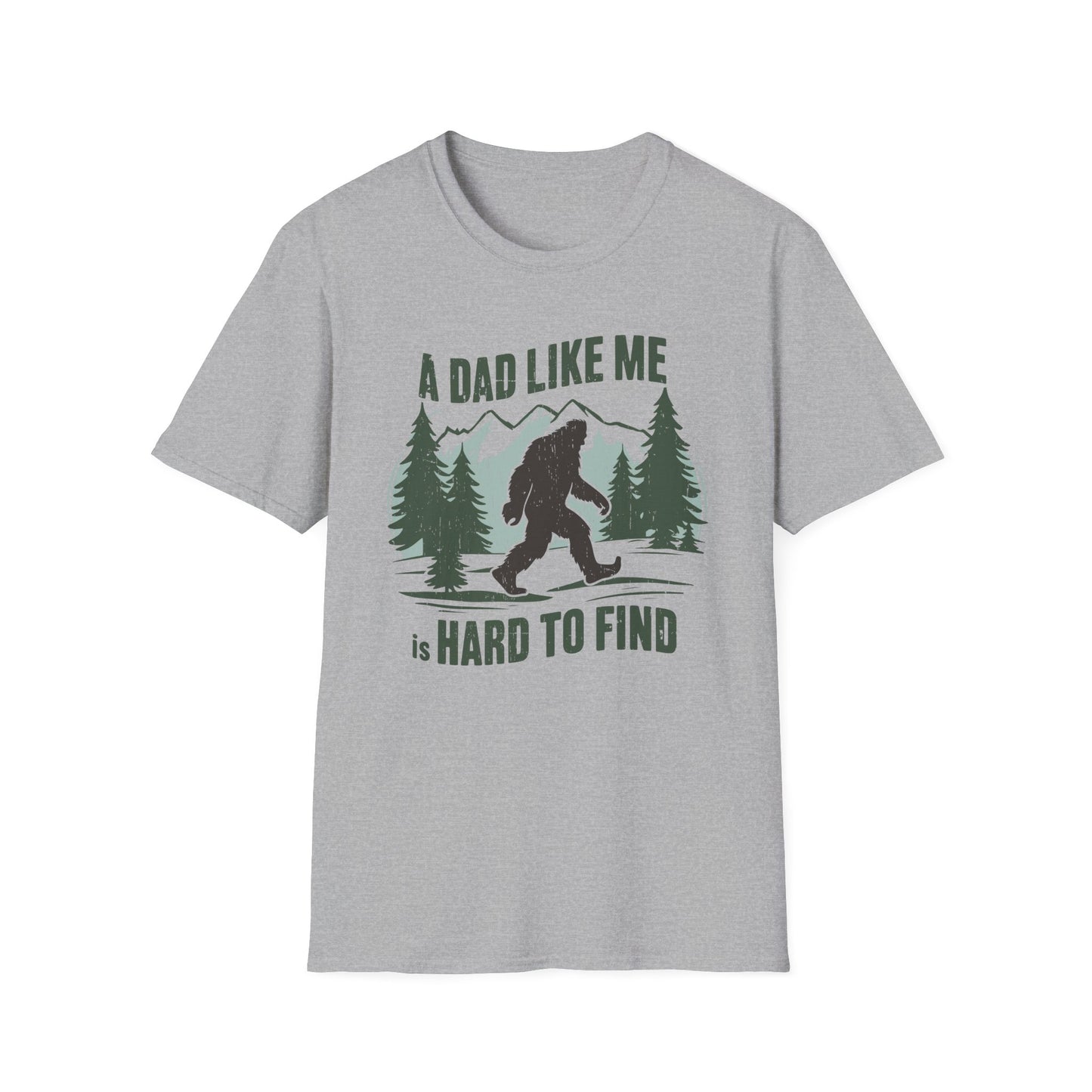 Bigfoot Dad T-Shirt, Funny Father's Day Gift, Unisex Graphic Tee, Nature Lover Shirt, Outdoor Adventure Apparel, Sasquatch Gift